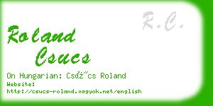 roland csucs business card